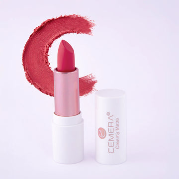 Creamy satin bullet lipstick with smooth hydrating finish