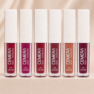 Cemera ultimate pack of 6 non-transfer liquid lipsticks collection combo box