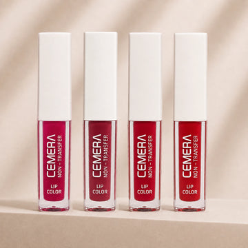 Cemera pack of 4 smudge-proof non-transfer liquid lip color matte gift set