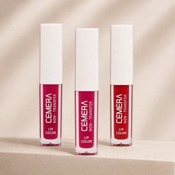 Cemera pack of 3 non-transfer matte liquid lipsticks long-stay vegan combo set