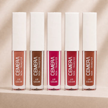 Cemera set of 5 long-lasting liquid matte lipsticks non-transfer combo pack