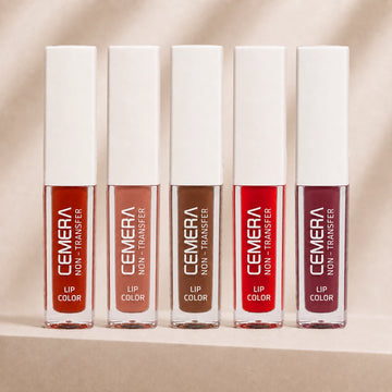 Cemera set of 5 long-lasting liquid matte lipsticks non-transfer combo pack