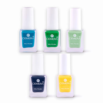 Nail polish combo pack of 5 shades
