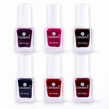 Nail polish combo pack of 6 shades