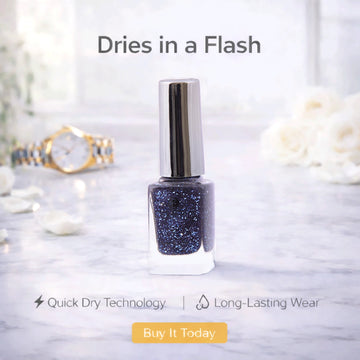 Nail Polish | Bluish Glitter