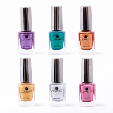 Nail polish combo pack of 6 shades