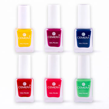 Nail polish combo pack of 6 shades