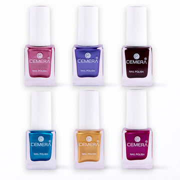 Nail polish combo pack of 6 shades