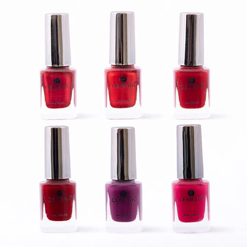 Nail polish combo pack of 6 shades