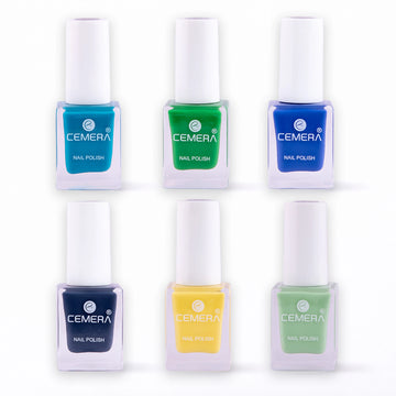 Nail polish combo pack of 6 shades