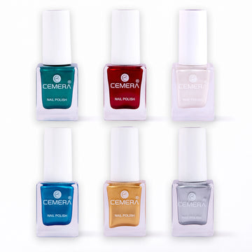 Nail polish combo pack of 6 shades