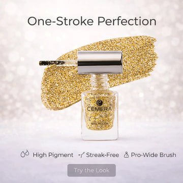 Nail Polish | Golden Glitter