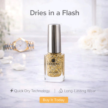 Nail Polish | Golden Glitter