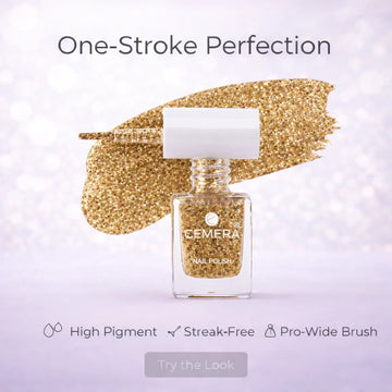 Nail Polish | Golden Glitter