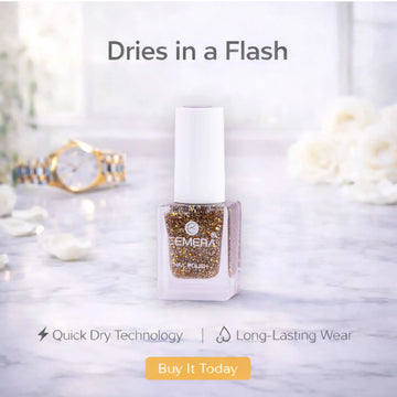Nail Polish | Golden Glitter