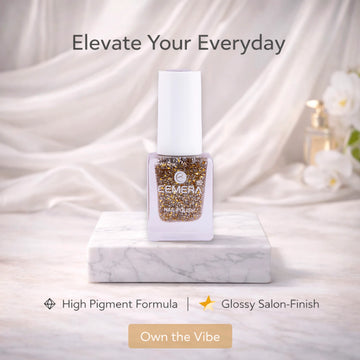 Nail Polish | Golden Glitter