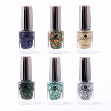Nail polish combo pack of 6 shades