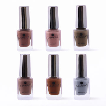 Nail polish combo pack of 6 shades