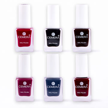 Nail polish combo pack of 6 shades