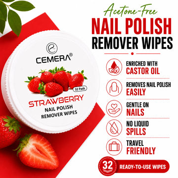 Nail Paint Remover Wipes | Berry Luxe (Pack Of 3)