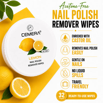 Nail Paint Remover Wipes | Citrus Kiss (Pack Of 3)