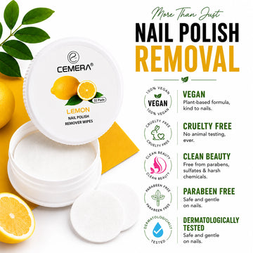 Nail Paint Remover Wipes | Green Zing (Pack Of 3)